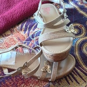 Jellypop Gold Butterfly Kids Sandals